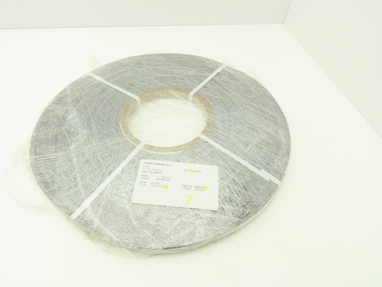 Forbo Siegling TT 15E-18 Conveyor Belt 16mm x 278' White Fabric Machine Tape