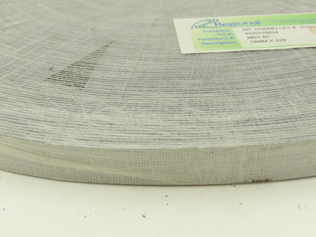 Habasit MNT-8P Flat Conveyor Belt 18mm x 328' White Fabric Machine Tape