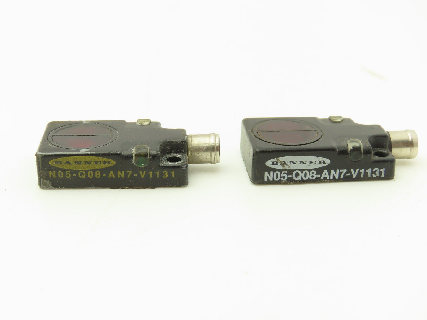Banner N05-Q08-AN7-V1131 Proximity Sensor 2.5-61mm Range Lot of 2