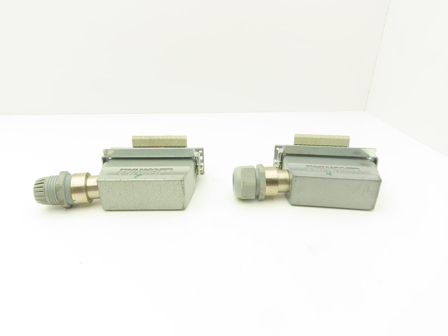 Phoenix Contact 24-Pin 16A Male Female Connector HC-KA Terminals Lot of 4