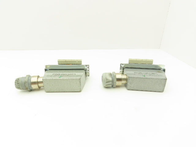 Phoenix Contact 24-Pin 16A Male Female Connector HC-KA Terminals Lot of 4