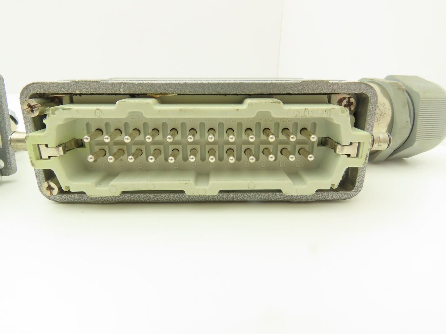 Phoenix Contact 24-Pin 16A Male Female Connector HC-KA Terminals Lot of 4