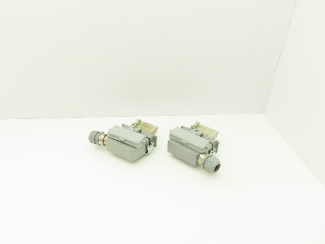 Phoenix Contact 24-Pin 16A Male Female Connector HC-KA Terminals Lot of 4