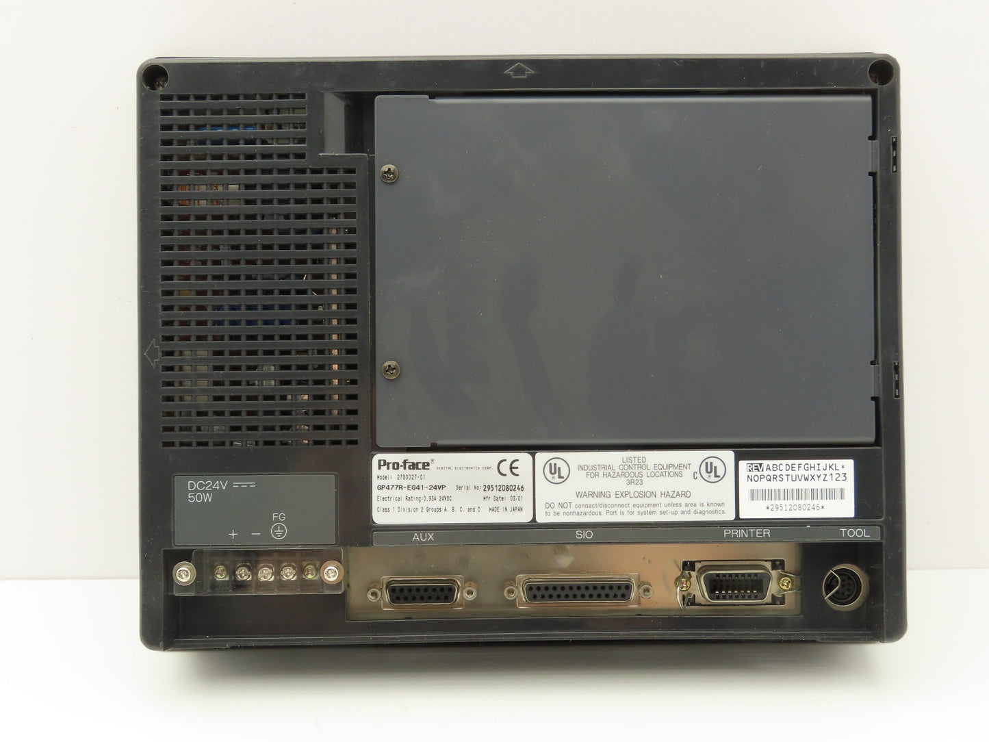 Pro-Face GP477R-EG41-24VP Broken Operator Interface Control Panel 9.1" Display