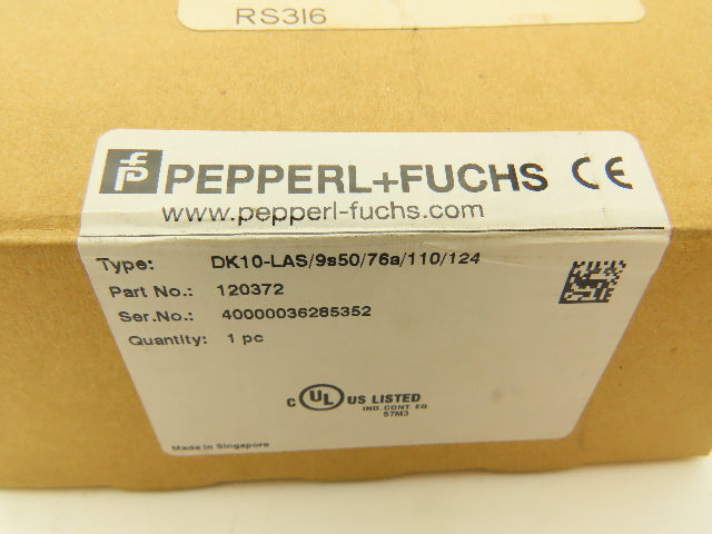 Pepperl Fuchs DK10-LAS/9s50/76a/110/124 Print Mark Contrast Sensor