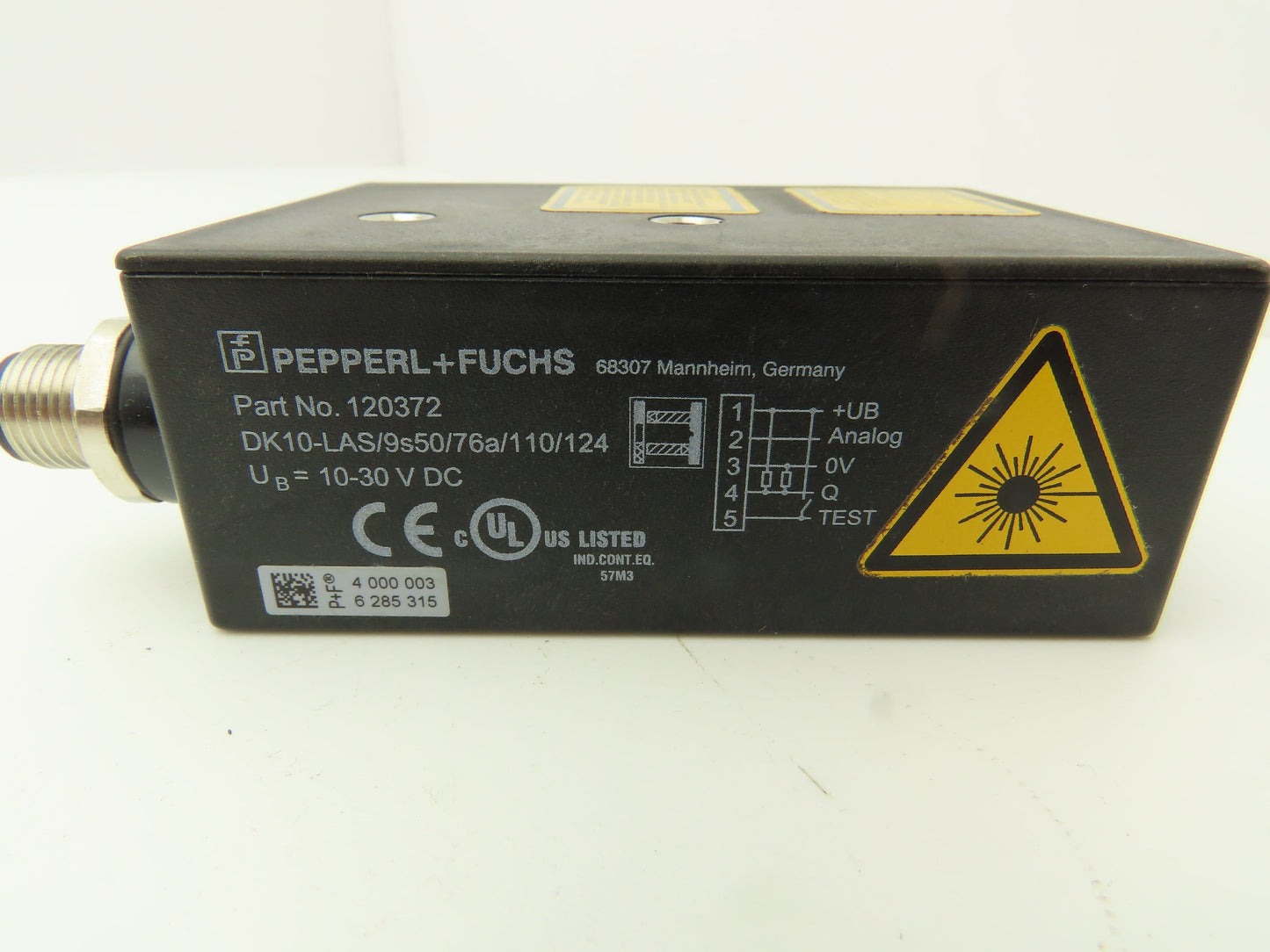 Pepperl Fuchs DK10-LAS/9s50/76a/110/124 Print Mark Contrast Sensor