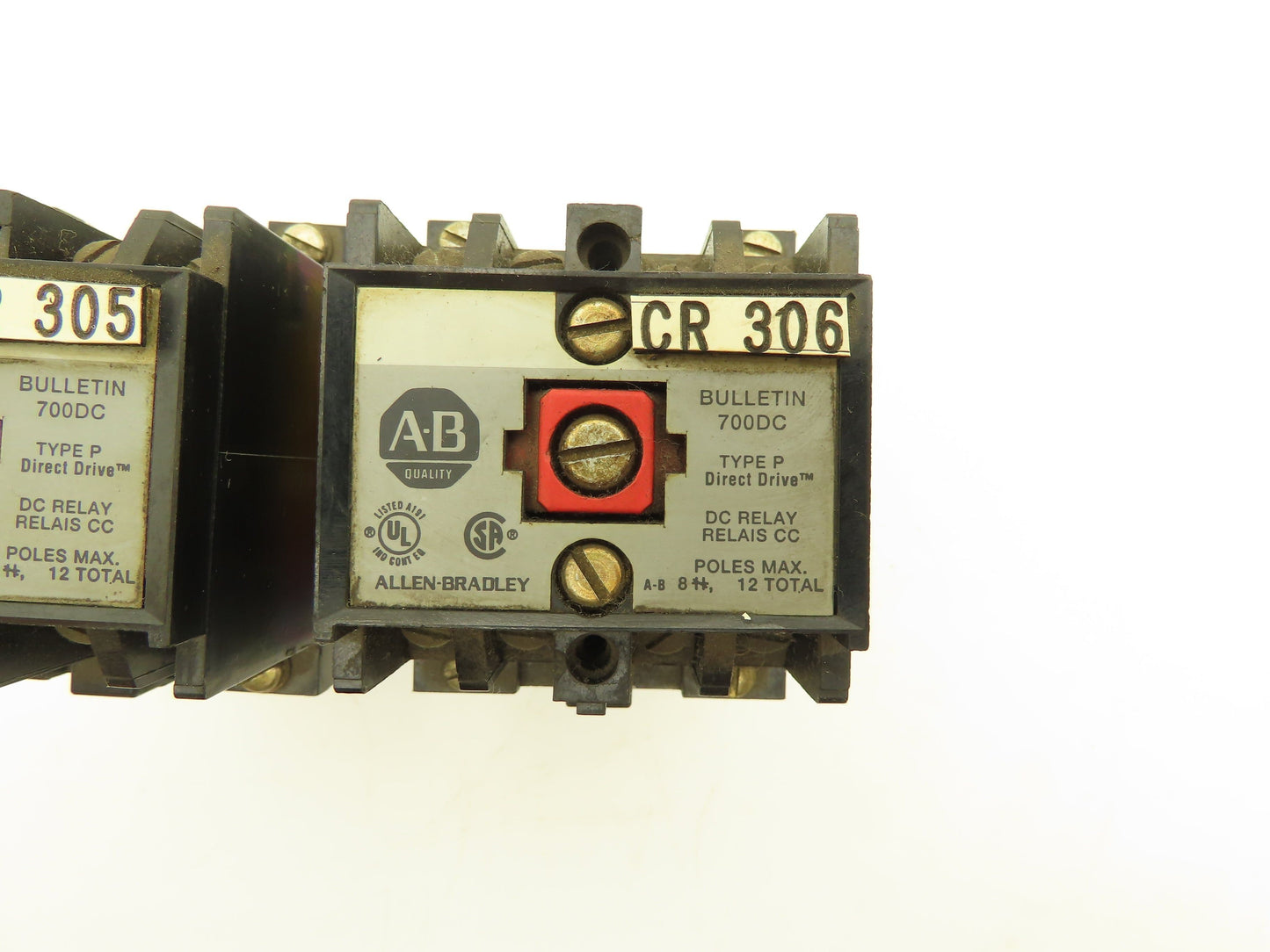 Allen Bradley DC Relay 24VDC Coil Series A Lot Of 2