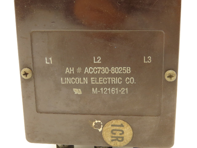 Lincoln Electric ACC730-8025B Contactor 120VAC Coil 3-Pole