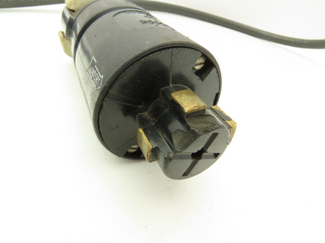 Male Hubbell 21415B Female Meltric DS,60A 30A 600VAC 10AWG 4-wire Connector Cord