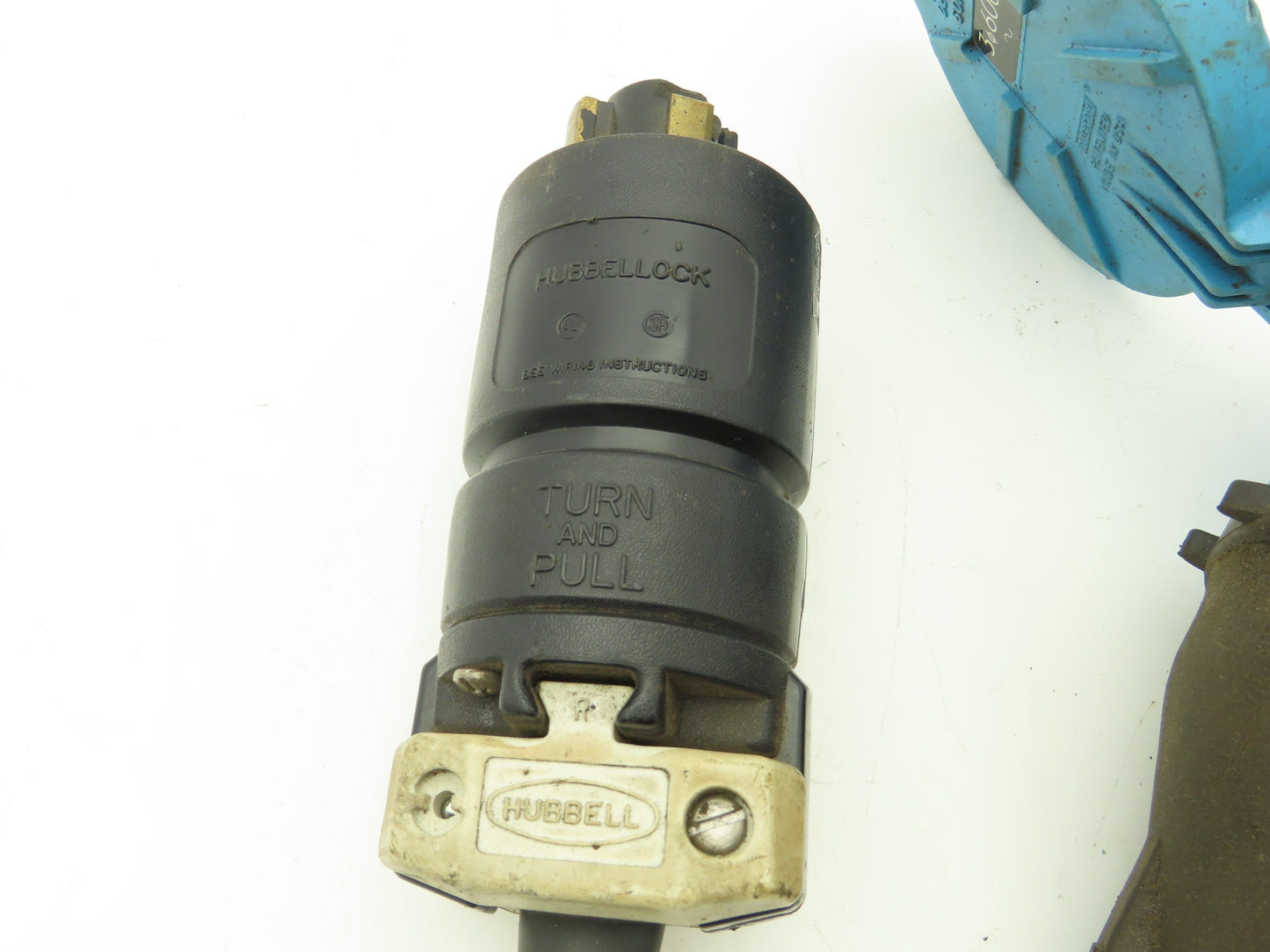 Male Hubbell 21415B Female Meltric DS,60A 30A 600VAC 10AWG 4-wire Connector Cord