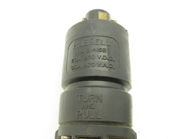 Male Hubbell 21415B Female Meltric DS,60A 30A 600VAC 10AWG 4-wire Connector Cord