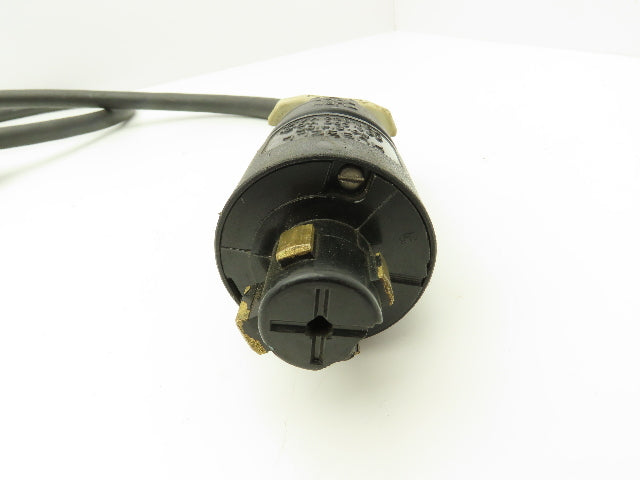 Male Hubbell 21415B Female Meltric DS,60A 30A 600VAC 10AWG 4-wire Connector Cord