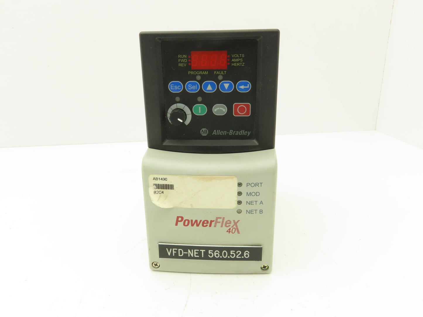 Allen Bradley 22B-D4P0N104 Powerflex 40 VFD AC Drive 22-COMM-E Module