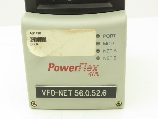 Allen Bradley 22B-D4P0N104 Powerflex 40 VFD AC Drive 22-COMM-E Module