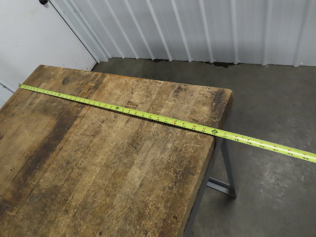 Wood Top Tool Bench Work Table 10' Long 36" Wide 38-1/2" High 1-3/4" Top