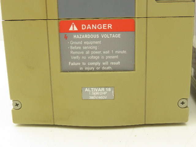 ATV18U29N4 Altivar 16 VFD 3PH In 3PH 3.7A Out 2HP 380/460VAC 0.5-320Hz Lot of 2