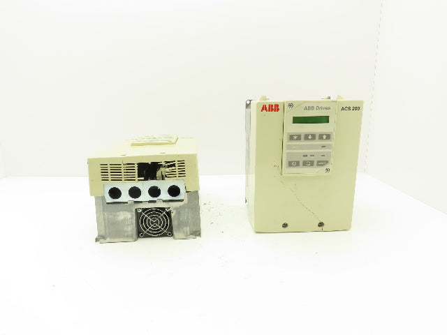 ABB 201-4P9-3-00-10 ACS 200 AC VFD Drive 7.5A 480V 3PH 0-500Hz BROKEN COVER