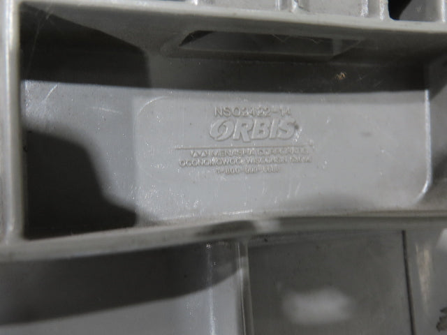 ORBIS Stakpak GRAY Stackable Plastic Tote Container Bin 24x22x14" Lot of 24