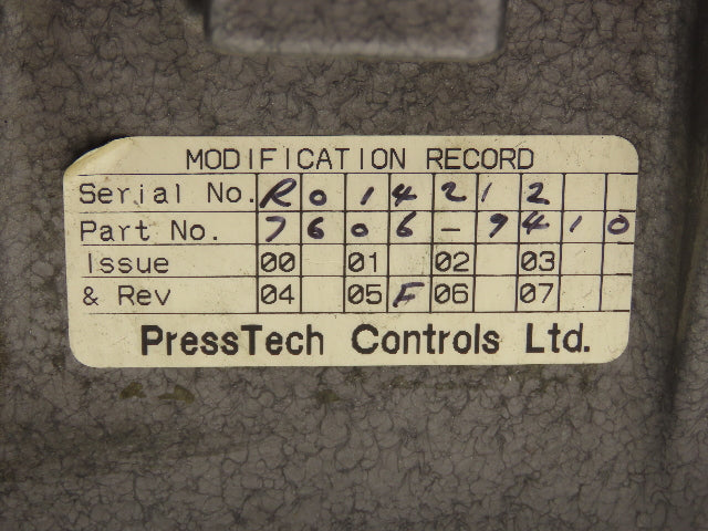 PressTech AGC Scanner Control Junction Box