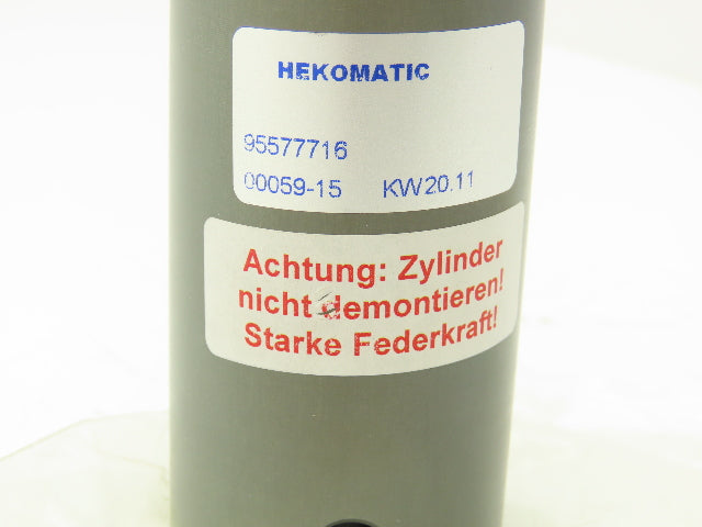Hekomatic 95577716 Air Cylinder 40mm Stroke Single Acting Spring Retract