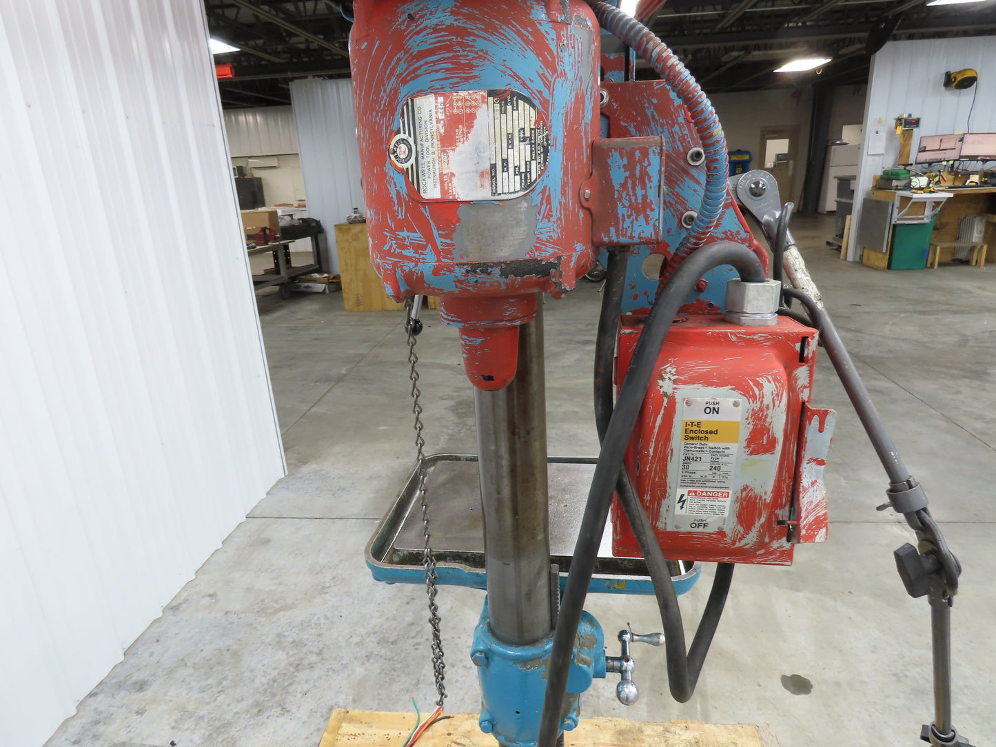 Rockwell Delta 17-600 Drill Press 17" #2 Morse Taper 5" Stroke 3/4 HP 230/460V