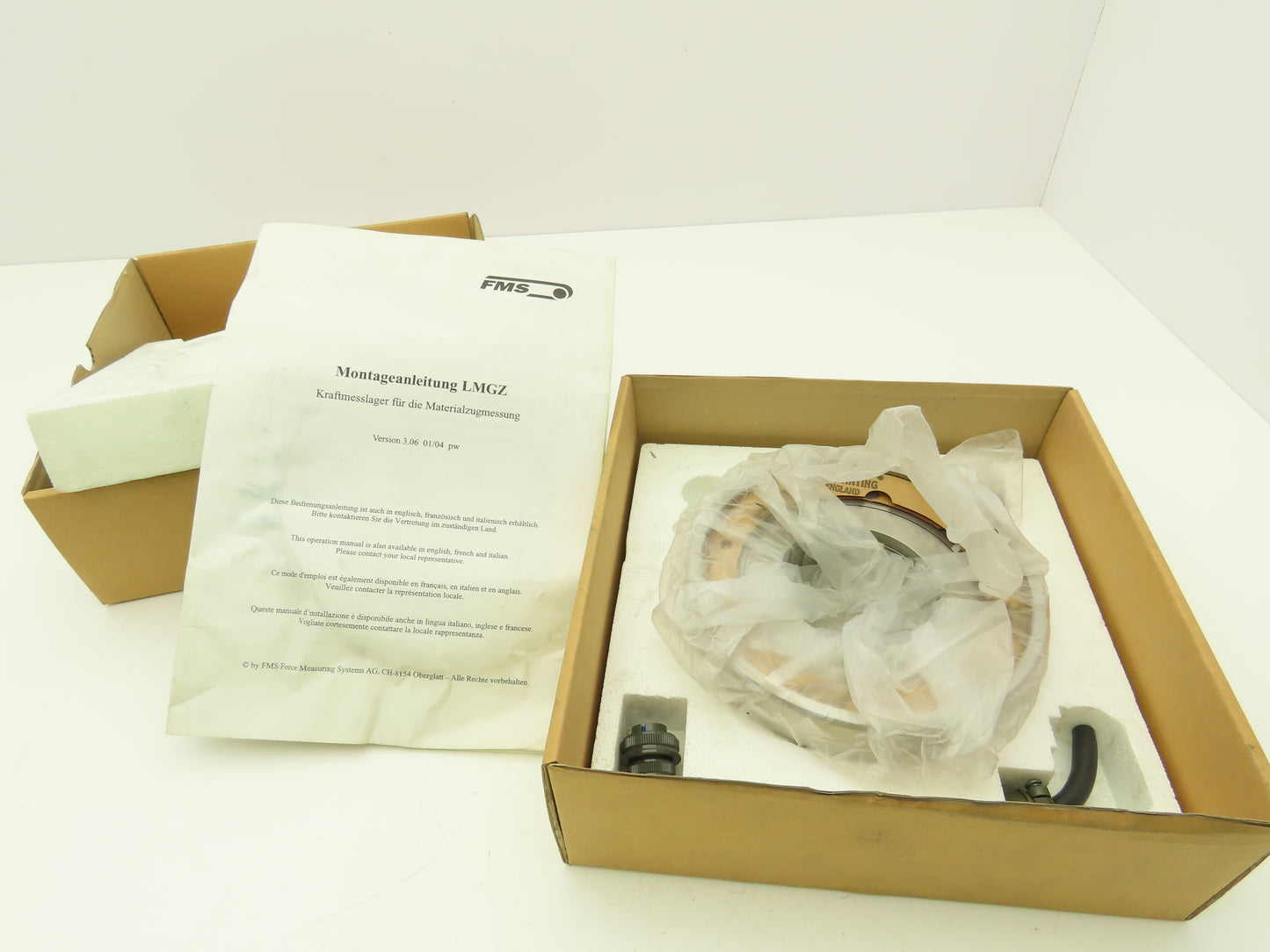 FMS LMGZ307.555017.RF.H15 Force Measuring Bearing Load Cell Sensor