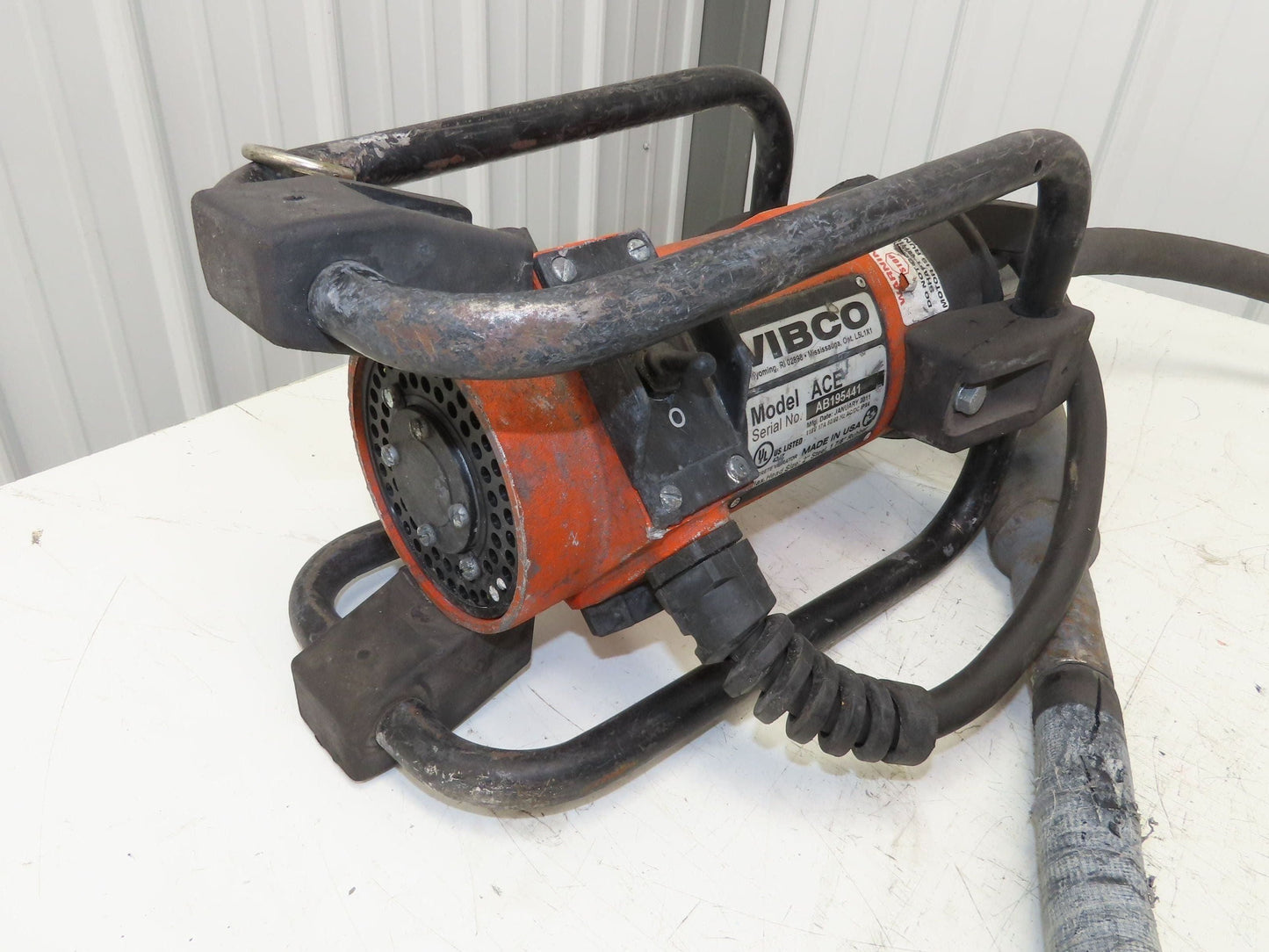 Vibco ACE Electric Concrete Vibrator 115V 8'L
