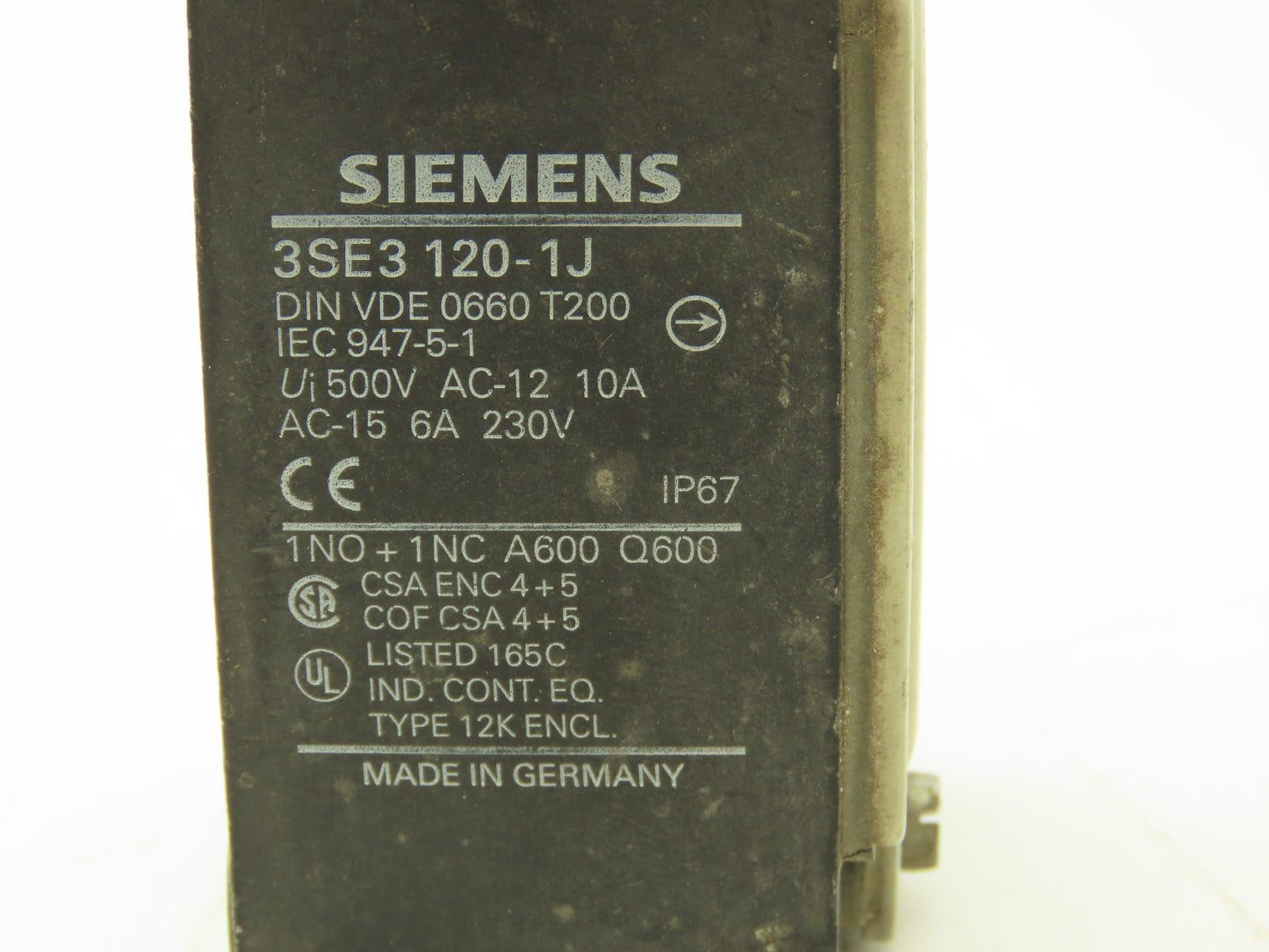 Siemens Position Limit Switch Roller Lever 230V 6A