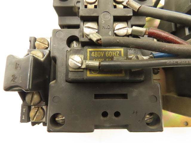 Allen Bradley 705-B0D46 NEMA Size 1 Reversing Motor Starter 3Ph 10HP 480V Coil