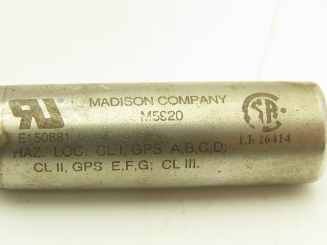 Madison M5920 Liquid Level Sensor 120/240VAC .28/.14A 120/24VDC .07/.28A 300PSIG