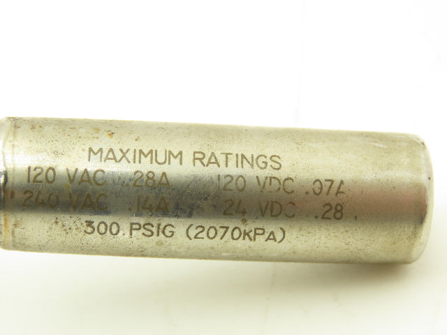 Madison M5920 Liquid Level Sensor 120/240VAC .28/.14A 120/24VDC .07/.28A 300PSIG
