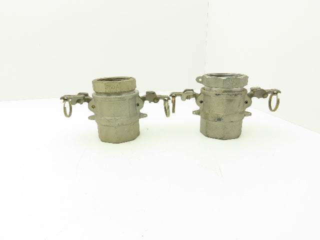 Dixon D-250 Camlock 2-1/2" Cam & Groove Coupler x Adapter Female NPT Lot of 2