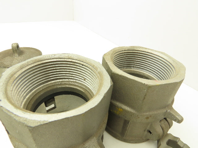 Dixon D-250 Camlock 2-1/2" Cam & Groove Coupler Female NPT w/Dust Cap Lot of 2