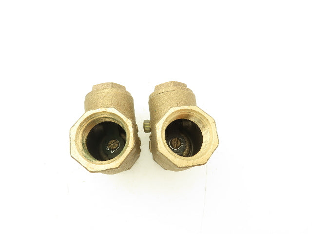 Nibco 1" FNPT Bronze Swing Check Valve T-Pattern Female Threaded Lot of 2