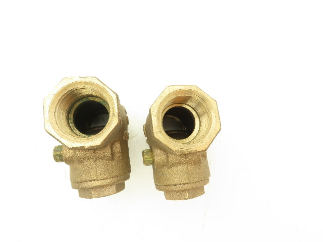 Nibco 1" FNPT Bronze Swing Check Valve T-Pattern Female Threaded Lot of 2