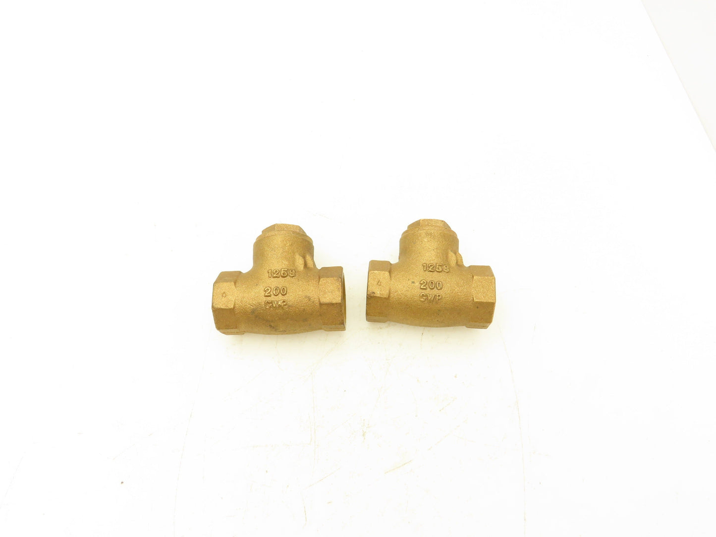 Nibco 1" FNPT Bronze Swing Check Valve T-Pattern Female Threaded Lot of 2