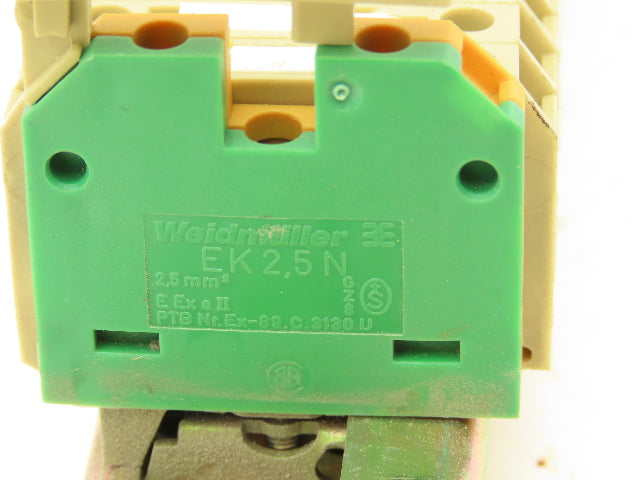 Weidmuller SAK 4mm² Terminal Fuse DIN Rail 43.125" Lot of 149
