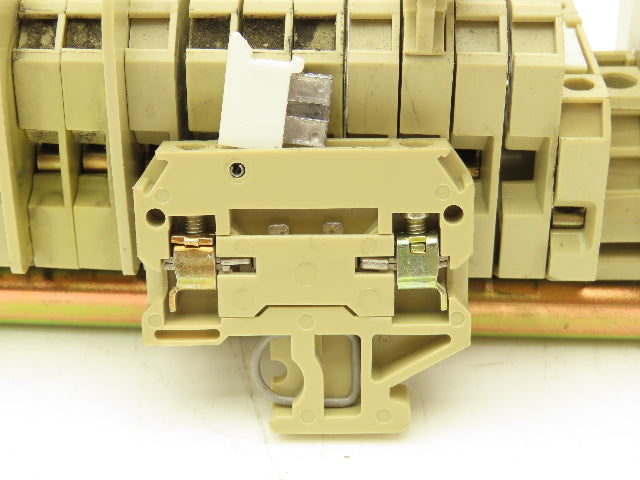 Weidmuller SAK 4mm² 36A Terminal Fuse DIN Rail 40" Lot of 136