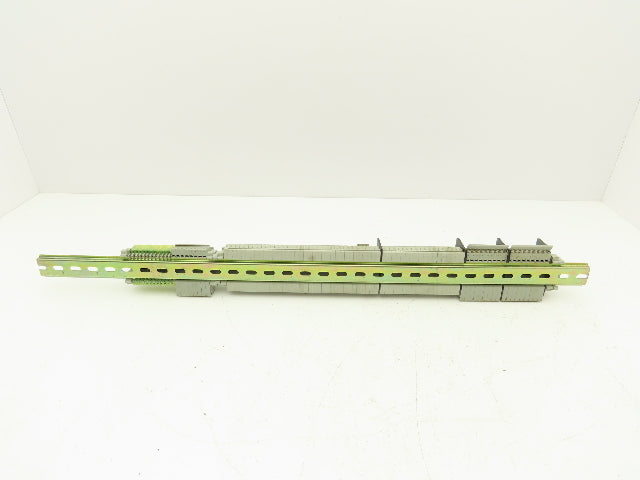 3, 4, 6-Wire Terminal DIN Rail 30" Lot of 91