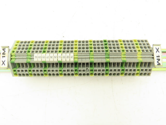 Wago 280 3-Wire 20A Terminal 600V 2.5mm² 28-12AWG DIN Rails Lot of 159