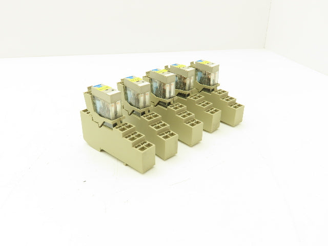 Omron G2R-2-SND1 Relay With Base 250VAC 30VDC 5A Lot of 5