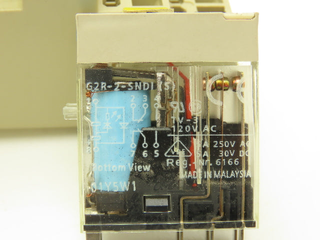 Omron G2R-2-SND1 Relay With Base 250VAC 30VDC 5A Lot of 5