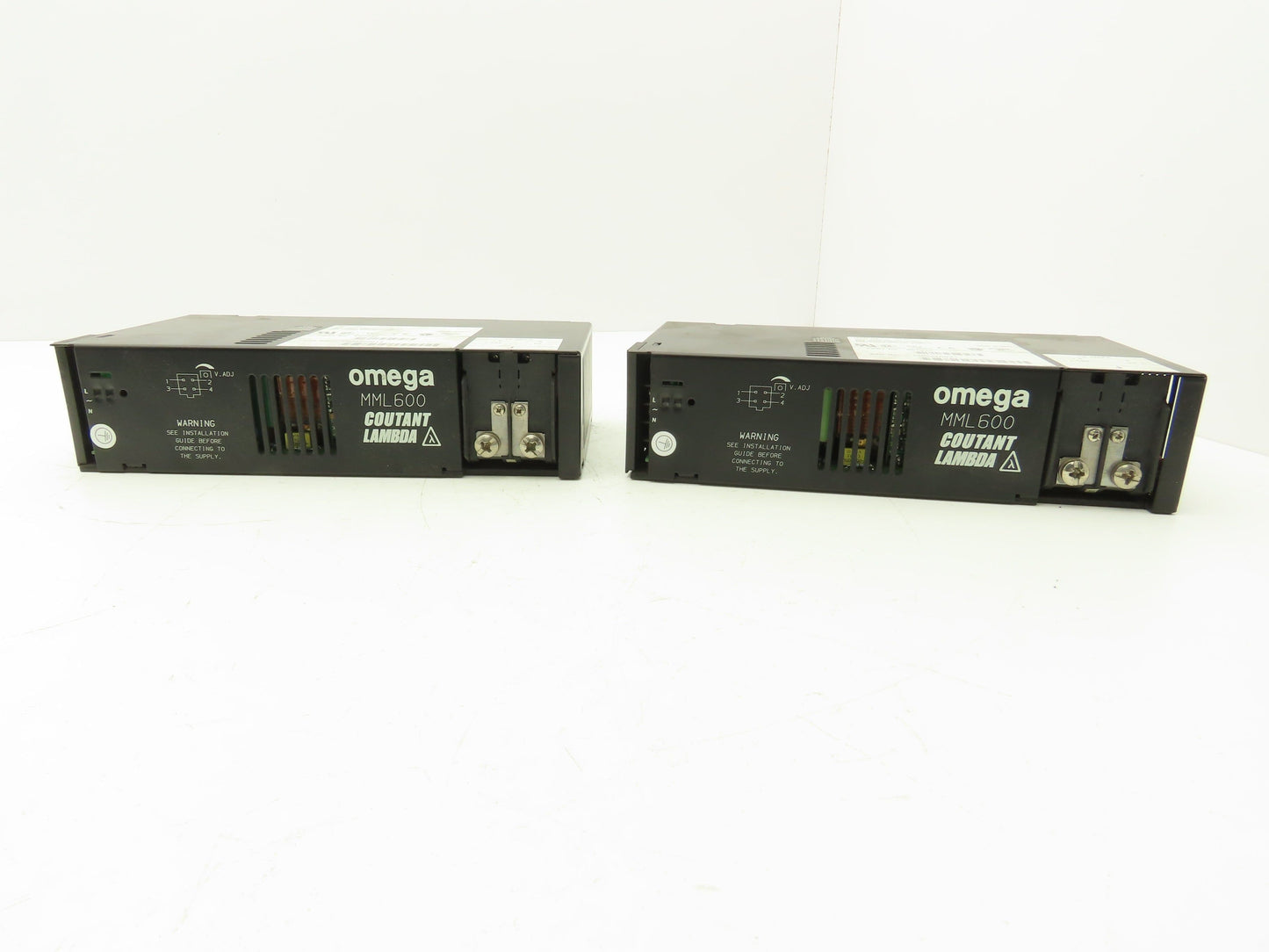 Omega MML600 Coutant Lambda Power Supply Unit 5/12/24/48VDC 600W Out Lot of 2