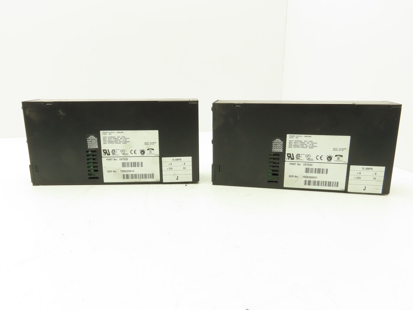 Omega MML600 Coutant Lambda Power Supply Unit 5/12/24/48VDC 600W Out Lot of 2