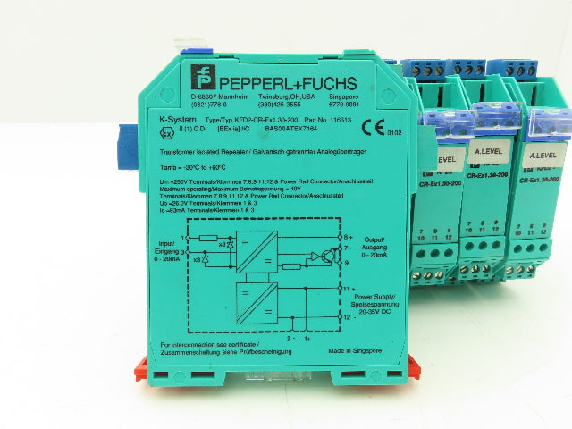 Pepperl+Fuchs KFD2-CR-EX1.30-200 Transformer Isolated Repeater 20-30VDC Lot of 7