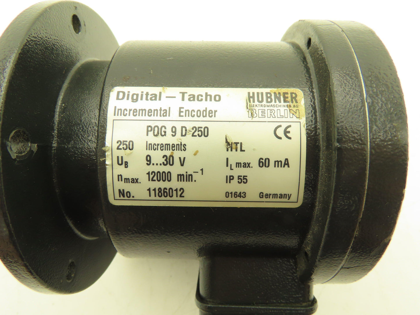 Hubner POG 9 D 250 Digital Tacho Incremental Encoder 9-30VDC 12k RPM