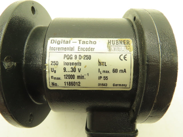 Hubner POG 9 D 250 Digital Tacho Incremental Encoder 9-30VDC 12k RPM