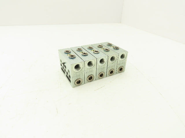 DropsA SX1-35 Modular Lubricator Divider Valve Block 1/8" BSP Lot of 5