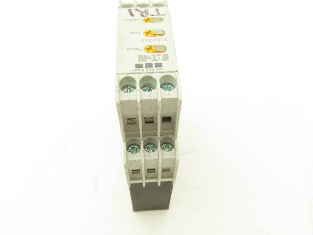 Eaton ETR4-70-A Timing Relay 24-240V AC/DC 0.05 Seconds To 100 Hours