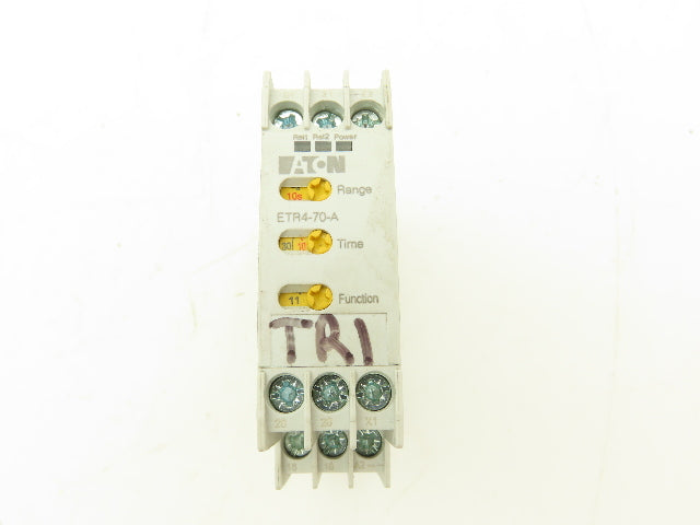 Eaton ETR4-70-A Timing Relay 24-240V AC/DC 0.05 Seconds To 100 Hours